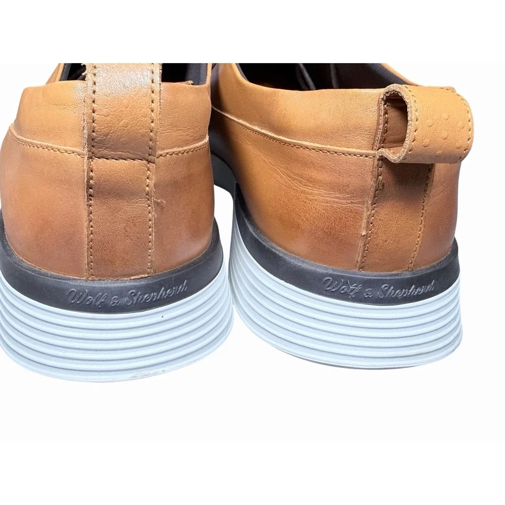 Wolf & Shepherd Crossover Longwing Leather Honey White Shoes Men's Size 14 M